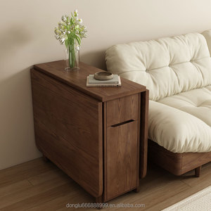 <span class=keywords><strong>Table</strong></span> à manger moderne carrée en bois, simple, de haute qualité, <span class=keywords><strong>extensible</strong></span>, convertible, multifonctionnelle, <span class=keywords><strong>pliable</strong></span>, rotative, 4 places - Product Image 3
