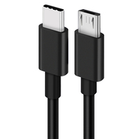 Câble de charge rapide et de transfert de données Type C vers Micro USB 3A pour ordinateur