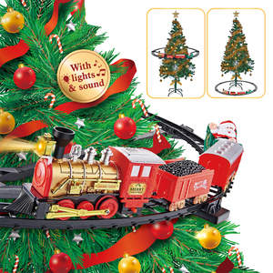 Novedad: <span class=keywords><strong>Tren</strong></span> <span class=keywords><strong>de</strong></span> Navidad para Colgar en el Árbol con Luces, Sonidos y Pista, Regalo <span class=keywords><strong>de</strong></span> Navidad para Niños - Product Image 5