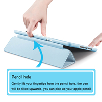 Étui Folio Multi-Angles à Moule Unique pour iPad Pro 10,5 Pouces 2017 avec Angles de Vision Multiples et Poche pour Documents