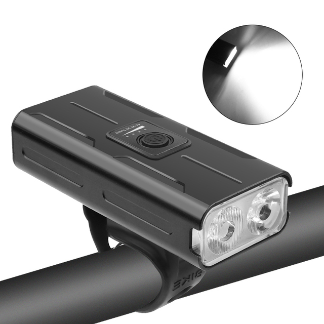 MTB Bike Front Lights USB LED Rechargeable Waterproof Mountain Bike Headlight Bicycle Safety Warning Light Cycling Accessories
