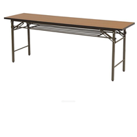 Table pliante de conférence de banquet de salle à manger blanche de 6 pieds en métal rectangulaire pour économiser de l'espace