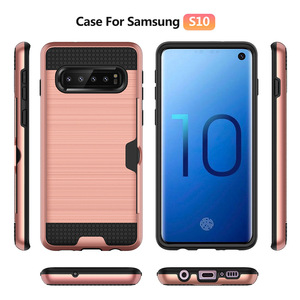Pour Samsung <span class=keywords><strong>Galaxy</strong></span> <span class=keywords><strong>S10E</strong></span> PLUS LITE Exclusif Porte-Cartes avec <span class=keywords><strong>Protection</strong></span> En Caoutchouc Souple Intérieure Étui Rigide Coque - Product Image 3
