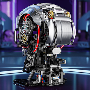 Ensemble de blocs de construction en plastique en forme de crâne mécanique 13089, 40 pièces, compatible avec les adolescents et les adultes - Product Image 4