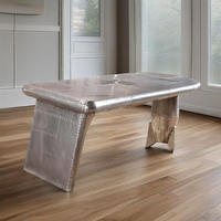 G-Bardon T8305 pour meuble Wing Desk Vintage Aluminium Industrial Design Mid-Century Aviation Office Table Customized