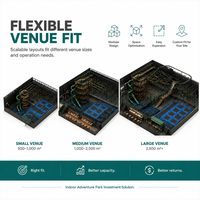 Parc de sports intérieur : Toboggans verts, terrain de trampolines, parcours de filets, centre de divertissement FEC, zone de débarrasque douce, structure en acier commerciale