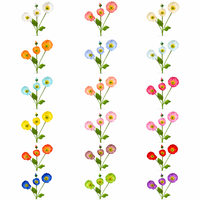 Fleur artificielle de pavot en polyester en gros, tige unique de 60 cm, faite à la main, style réaliste et naturel, 18 couleurs, pour la maison et la Saint-Valentin