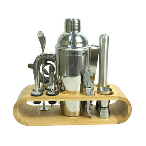 Vente en gros de 12 pièces ensemble shaker à <span class=keywords><strong>cocktail</strong></span> <span class=keywords><strong>kit</strong></span> de barman <span class=keywords><strong>kit</strong></span> d'outils de bar à domicile avec support outils de <span class=keywords><strong>cocktail</strong></span> cadeaux de bar en acier inoxydable - Product Image 1