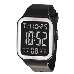 <span class=keywords><strong>Lasika</strong></span> นาฬิกากีฬากันน้ำของผู้ชาย, 3BAR กันน้ำจอแสดงผลดิจิตอลจับเวลาได้มีเข็มทิศ - Product Image 2