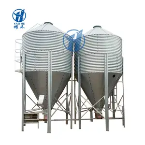 15 ton 20 ton 30 ton tavuk evi kanatlı hayvancılık için besleme silosu tankı/soya unu depolama Silo yem depolama için