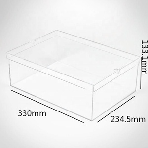Hộp Đựng Giày Bằng Acrylic Trong Suốt Tùy Chỉnh Hàng Nhà Máy Có Nắp Đậy Hộp Đựng Giày <span class=keywords><strong>Lucite</strong></span> Speyl Perspex Hộp Đựng Trưng Bày - Product Image 6