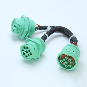 1ft/0.3m J1939 ELD Splitter Y-kabel J1939 9-pins mannelijk naar 2 vrouwelijke verlengkabel - Product Image 6