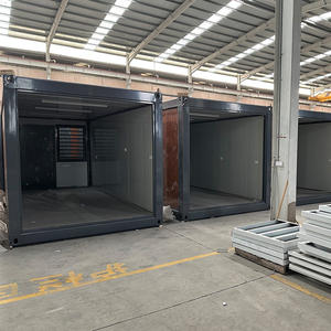 <span class=keywords><strong>Maison</strong></span> conteneur préfabriquée pliable à faible coût avec structure en acier galvanisé à panneaux sandwich, atelier et magasin à construction rapide - Product Image 4