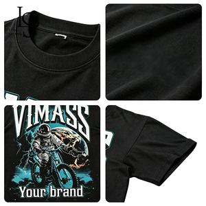 <span class=keywords><strong>Camiseta</strong></span> Clásica con Estampado Hip Hop, Algodón de Alta Densidad, Forma Duradera, para Cooperación con Marcas Independientes - Product Image 5
