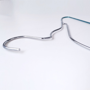 Revêtement en PVC antidérapant et antirouille <span class=keywords><strong>cintre</strong></span> supérieur en métal chromé pour magasin de vêtements et stockage - Product Image 5