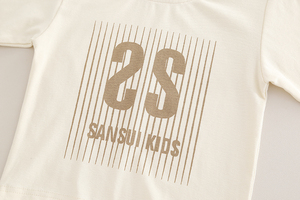 Set Autunnale 2025 per Bambini 0-5 Anni, 3 Pezzi Personalizzabili con Stampa Lettere, Giacca in Cotone, Camicia e Pantaloni con Borsa - Product Image 5