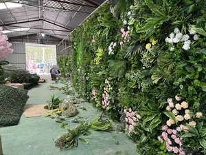 Decoratieve kunstplantenwand voor kantoor en hotel, hoge simulatie, brandvertragend, altijdgroen kunstgroen haag - Product Image 4