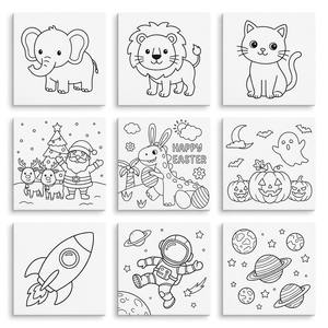Kit de Manualidades Navideñas al <span class=keywords><strong>por</strong></span> Mayor, Set de <span class=keywords><strong>Pintura</strong></span> en Lienzo DIY de Pascua y Navidad, Actividad Artística para Niños con Marcadores de <span class=keywords><strong>Pintura</strong></span>, Regalo al <span class=keywords><strong>por</strong></span> Mayor - Product Image 2