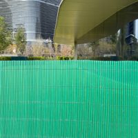 Clôture de jardin en PVC, rouleau de panneaux en bambou personnalisés, rouleau de clôture en bambou plastique pour l'intimité, pour jardin extérieur