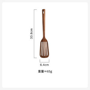 Acacia Wood Spatula Set 2 Pcs Long Handle Non Stick Oven Safe For Kitchen Wok Cooking Utensils - Product Image 5