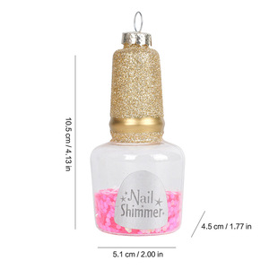 Adorno de <span class=keywords><strong>Navidad</strong></span> de cristal con purpurina, forma de lápiz labial, rosa festivo, <span class=keywords><strong>para</strong></span> decoración de uñas, adorno de tacón alto, <span class=keywords><strong>adornos</strong></span> de árbol de <span class=keywords><strong>Navidad</strong></span> soplados a mano con forma de boca rosa - Product Image 5