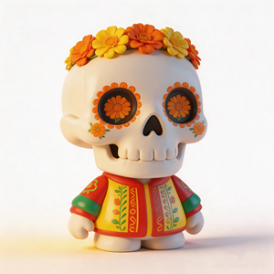 Figura de PVC Personalizada, Estilo Día de Muertos, Pequeño Esqueleto Decorativo - Product Image 4