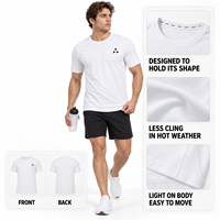 Maillot de pickleball personnalisé pour homme, séchage rapide, respirant, manches courtes, t-shirt athlétique, marque privée, tennis, golf, vêtements de plein air
