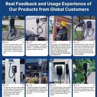 BESEN Offre Spéciale chargeur EV mural 16-32A APP OCPP 4G Type 1/2 7-22kW 220/380V Station de charge de véhicule électrique