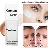 Krim Foundation cair berubah warna Vegan panas Concealer Foundation cair krim isolasi Bb rias wajah