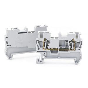 Bloque de terminales de carril Din Conductor de alambre de cobre de conexión de resorte de tipo de retorno de tipo de tracción de - Product Image 3