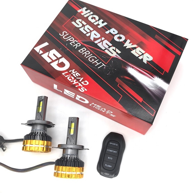 K300 Remote Control 9005 HB3 LED Headlight Super Bright Bulbs Kit White 6500K 20000LM High/Low Beam