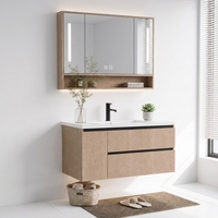 Ensembles de salle de bain de luxe en gros : Meubles-lavabos avec vasque, meuble-lavabo en bois avec miroir LED