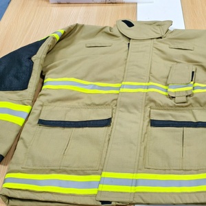개인 화재 보호 장비 난연 분할 스타일 화재 의류 보호 세트 도매 Nomex 소방관 세트 - Product Image 2