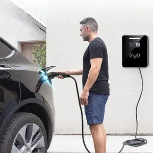 16A type2 EV tường sạc AC 11Kw treo tường đống EV tường xe điện Trạm Sạc cho mô hình Y