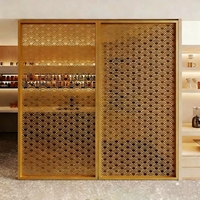 Modern Style Antique Room Divider Screen Beautifully Designed Aluminum Sheet Partition for Living Room Metal Curtain Walls
