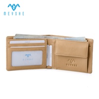 Dompet & Tempat Kartu Pria Anti-RFID dari Kulit PU Ramah Lingkungan dengan Kantong Koin Ukuran Pendek Multi-Fungsi