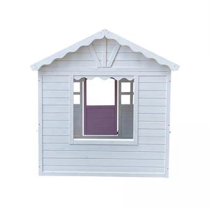 Casita de Juegos de Madera para Jardín y Exteriores con Puerta y Ventanas Funcionales y Jardinera para Flores - Product Image 4