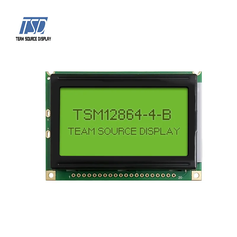 128*64 Dots monochrome Display Module stn Blue/white/green Backlight 6H with 1/64Duty 1/9 Bias Driving Method