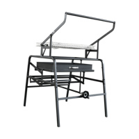 Barbecue Rotatif à Charbon Réglable 180 Degrés sur Chariot pour Fêtes en Cour Intérieure et Extérieure – Modèle 2025 Moderne