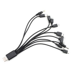 Câble USB 10 en 1 multifonction <span class=keywords><strong>pour</strong></span> téléphone, câble de charge USB, connecteur, fil <span class=keywords><strong>pour</strong></span> Samsung, Sony, <span class=keywords><strong>iPod</strong></span>, LG, Motorola - Product Image 6