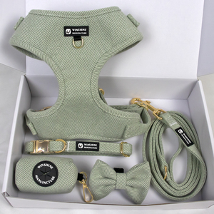 Conjunto Personalizado de Arnés, Correa y Collar de Tweed <span class=keywords><strong>para</strong></span> Perro Antitirones con Logo Personalizado <span class=keywords><strong>para</strong></span> <span class=keywords><strong>Boutique</strong></span> de Lujo <span class=keywords><strong>para</strong></span> Mascotas de Fabricantes Mayoristas - Product Image 2