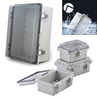 Boîtier étanche IP67 boîtier électronique couvercle transparent couvercle articulé boîte de jonction ABS boîtier étanche en plastique scellé électrique
