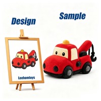 Peluche Voiture de Police Personnalisée Leehom – Adorable Jouet Rembourré en Forme de Véhicule de Transport pour Enfants et Tout-Petits – Idéal pour Anniversaire et Décoration Intérieure