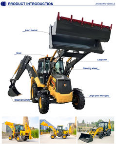 Mini Excavator Traktor Hidromek 4X4 dengan <span class=keywords><strong>Backhoe</strong></span> dan Front End Loader untuk Dijual - Product Image 6