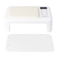 Lampe de séchage UV/LED pour nail art, four à séchage rapide haute puissance, chambre spacieuse, lampe avec repose-main en ABS et coffret cadeau