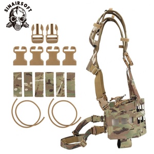 Gilet tactique convertible SPC léger avec boucle portable pour jeu de guerre CS, accessoire de chasse MOLLE découpé au laser - Product Image 4