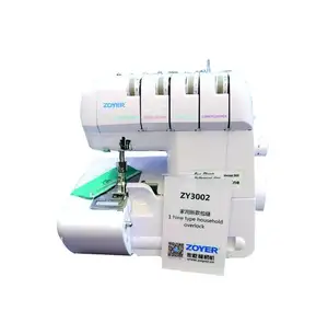 Overlock manual de alta qualidade, máquina de costura elétrica doméstica para atacado ZY3002