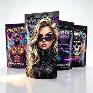 Bolsas Mylar Personalizadas al por Mayor para Impresión Digital, 3.5g, a Prueba de Olores, con Cierre a Prueba de Niños para Almacenamiento de Hierbas, Sin Costo de Placa - Product Image 2