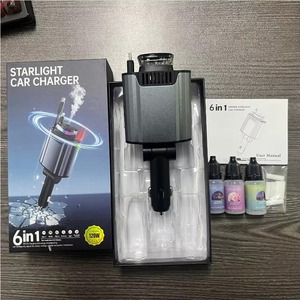 120W 6-in-1 Multi-functional <b>Car</b> Charger Equipped With Retractable Charging Cables Type-C Fast Charging <b>Adapter</b> For All Vehicles - Product Image 6