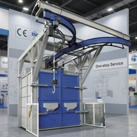 Machine de sablage à crochet pour le nettoyage des pièces de camions, de machines de construction et d'agriculture